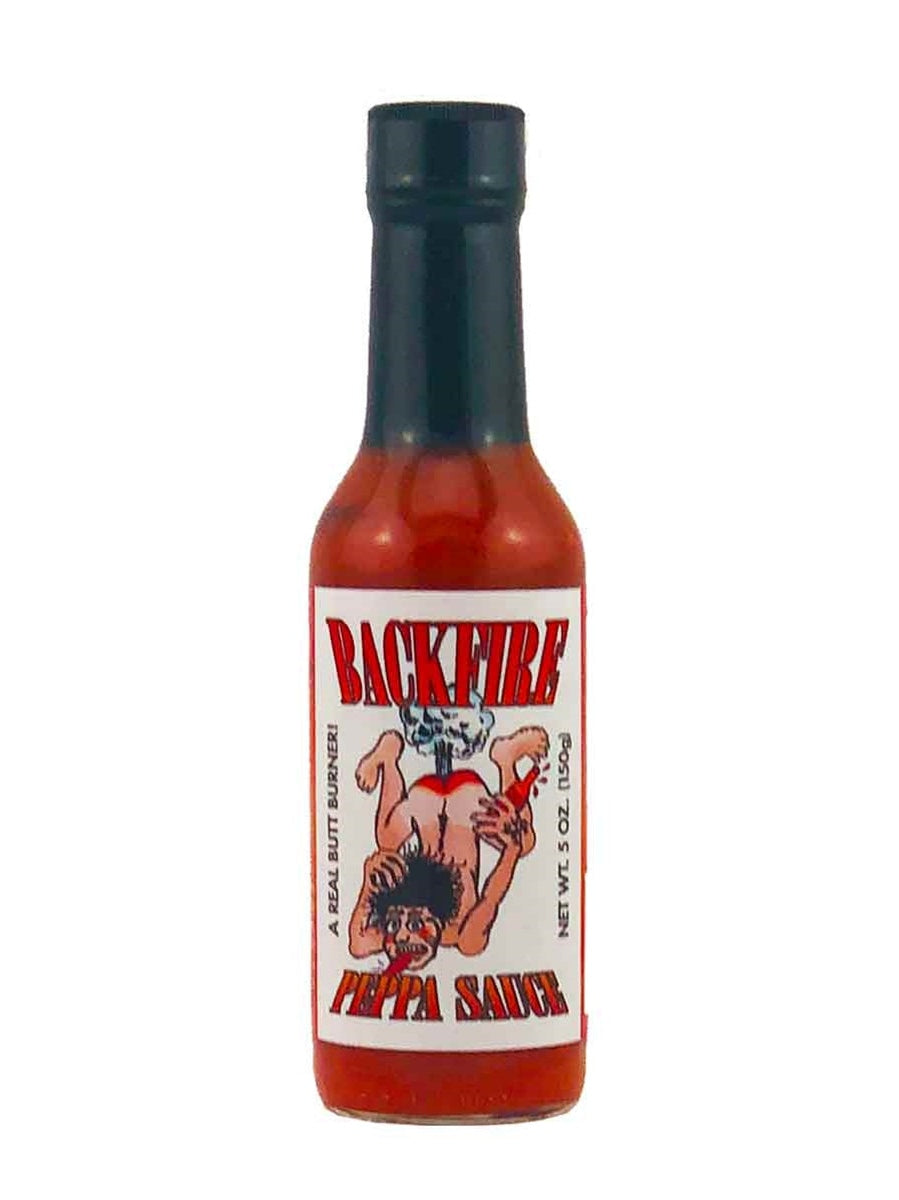 Chilisauce Backfire A Real Butt Burner nackten Mann Arsch aufblasen 5 oz Er