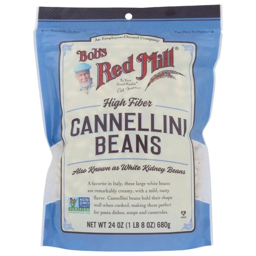 Bob's Red Mill Cannellini Bohnen mit hohem Fasergehalt, 24 oz