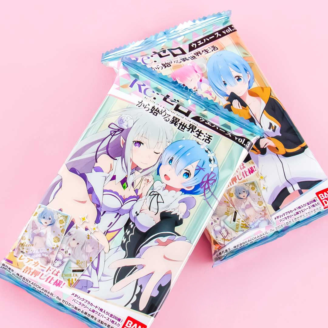 Re:Zero Waffel & Kartenset
