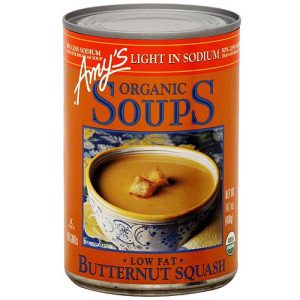 Amy's Organische Butternut Squash Suppe, leicht in Natrium, 14,1 Oz – Packung