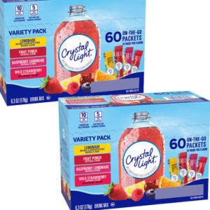 Kristall hell Drink Mischung Sortiment Packung, 60 Stück (2 Stück)