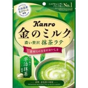 Kanro “Kin no Milch, Premium-Milchbonbons, Matcha Grüntee Geschmack – 61g