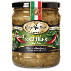 casa martinez – 3 Chilis Salsa, 16 Unzen (Packung mit 6 Stück)