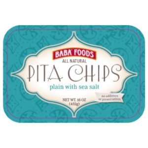 Baba Foods – All natürliche Pita Chips Ebene mit Meersalz, 16 Unzen