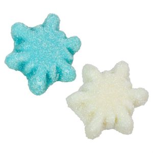 Gummi Glitter Schneeflocken