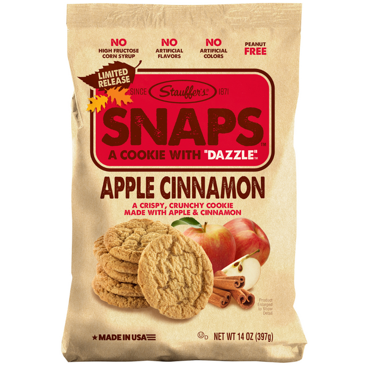 Stauffer's SNAPS Apfel Zimt, 14 Unzen Tasche