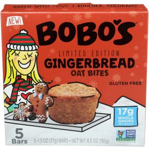 Bobos Haferstangen Lebkuchen Haferbiss 5 ct, 6,5 oz. Packung mit 6