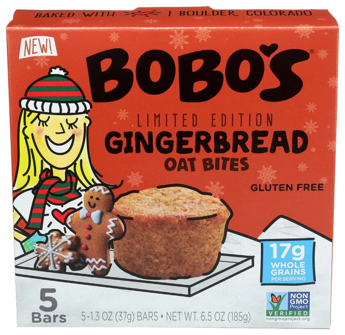 BOBOS OAT BARS Lebkuchen Hafergebäck 5 ct, 6,5 oz – Packung mit 6 Stück