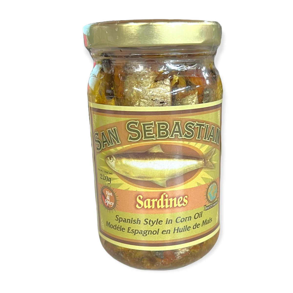 San Sebastian – Sardinen – Spanischer Stil in Maisöl – Hot & scharf – 220 G