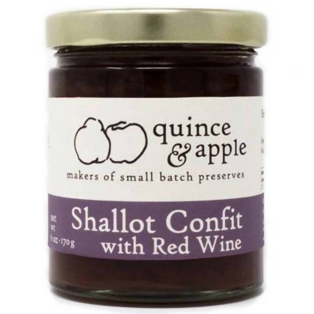 Schalotte Confit mit Rotwein Preserve Gläser – 12 x 6oz
