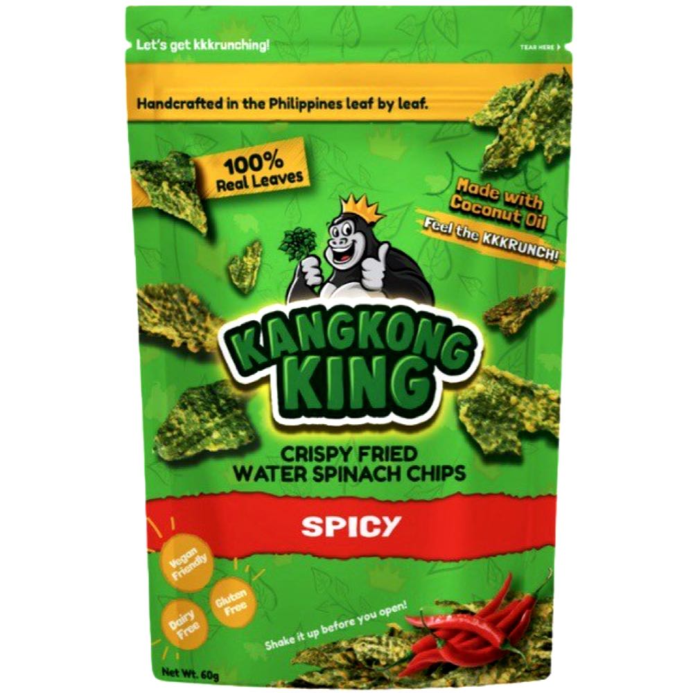 KangKong King – Knusprige gebratene Wasserspinat-Chips – Würzig – 60 G
