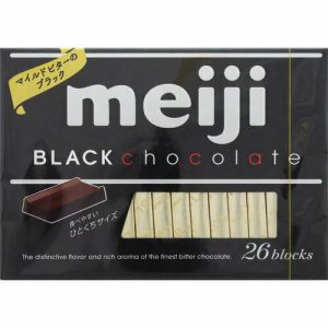 Meiji, schwarze Schokolade, 26 Stk in 1 Schachtel, – 120g