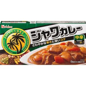 House Java Curry Medium heiß (japanische Curry-Rouxwürfel) – 185g