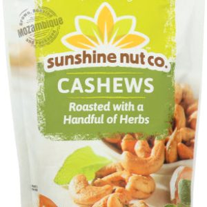 Sunshine Nut Company Cashews geröstetes Kraut 7 Oz – Packung mit 6