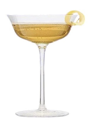 Elegantes Champagner Cocktail Coupé – Single Glass