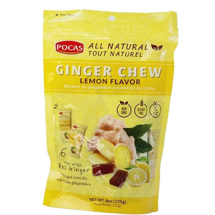 Pocas Chews Ingwer Zitrone 8 Oz – Packung mit 12