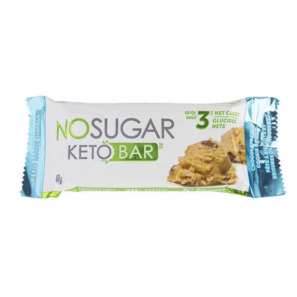 No Zucker Company – Keto Bar Schokolade Chip Keks Dough – 40g