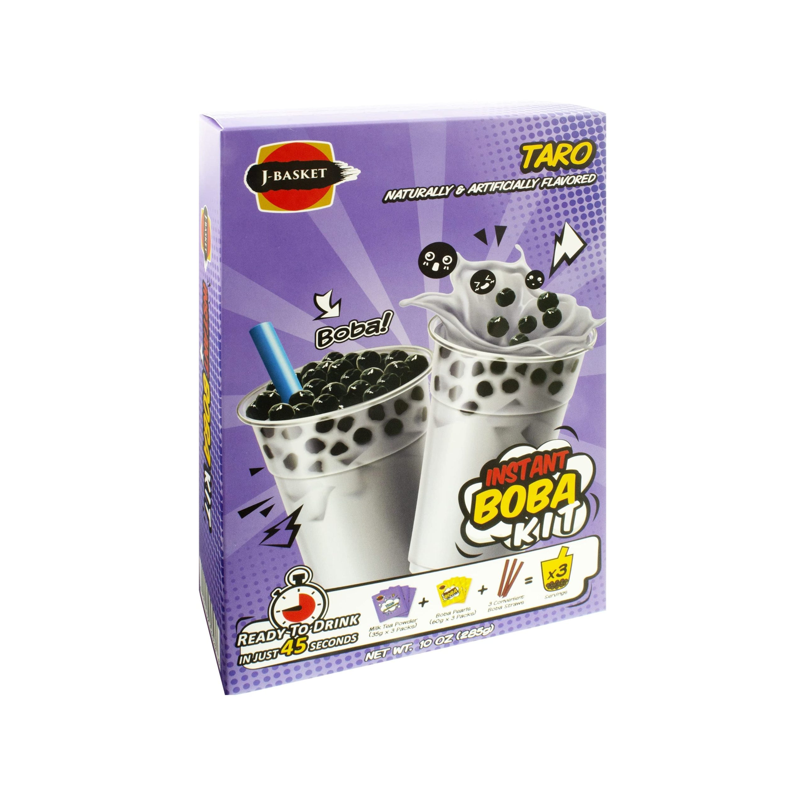 J-Basket Taro Tee Boba Kit 3 Tassen (Taiwan)