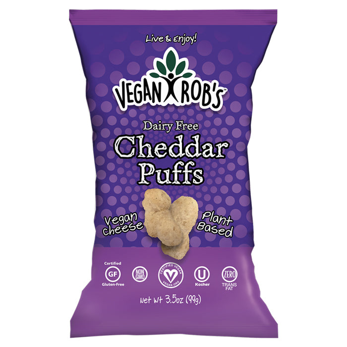 Vegan Rob's milchfrei Cheddar Puffs – Leckerer & knusprig Snack