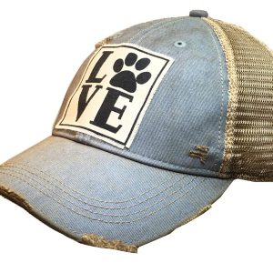 Vintage Life Liebe (PAW) Distressed Trucker Kappe