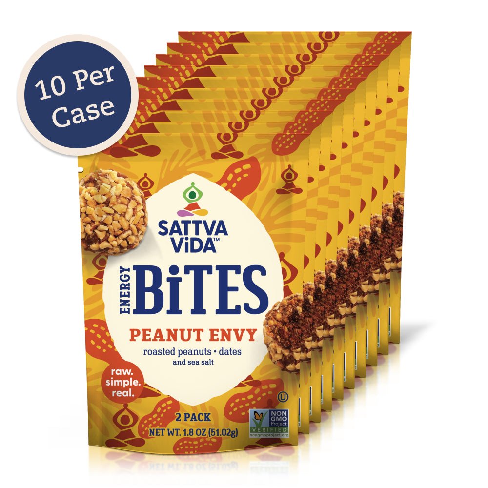 Sattva Vida NEU – Erdnuss Envy Energy Bites, 2er Packung (10 Stück)