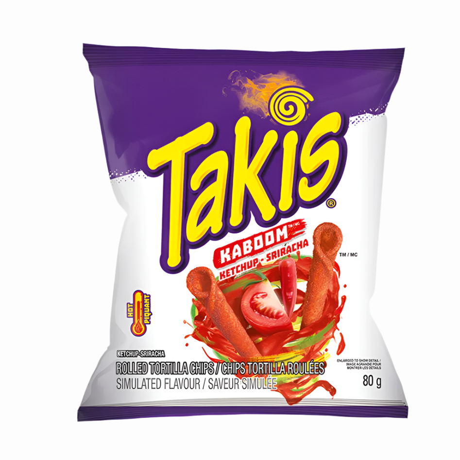 Takis Ketchup Sriracha 90g Kanada (Fall von 12)