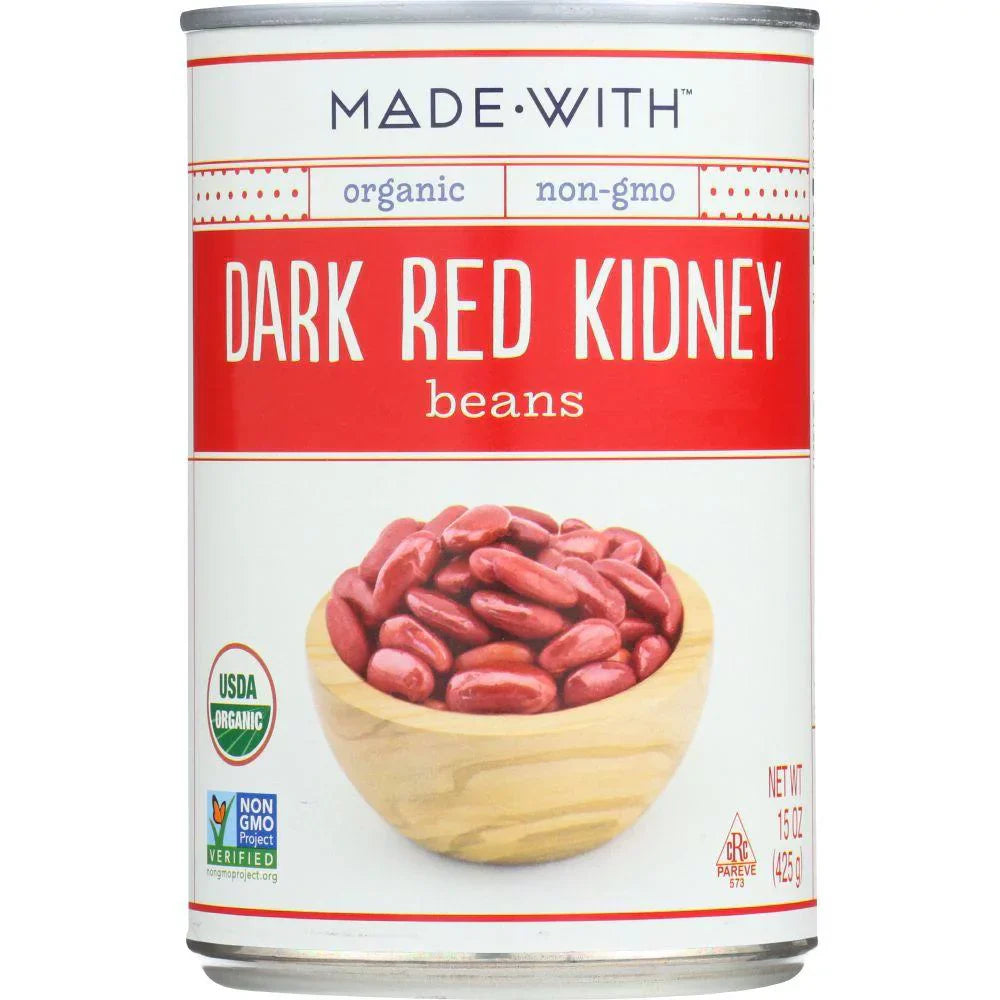 Hergestellt mit – Bio dunkel Rot Kidney Beans, 15 oz – Packung mit 12