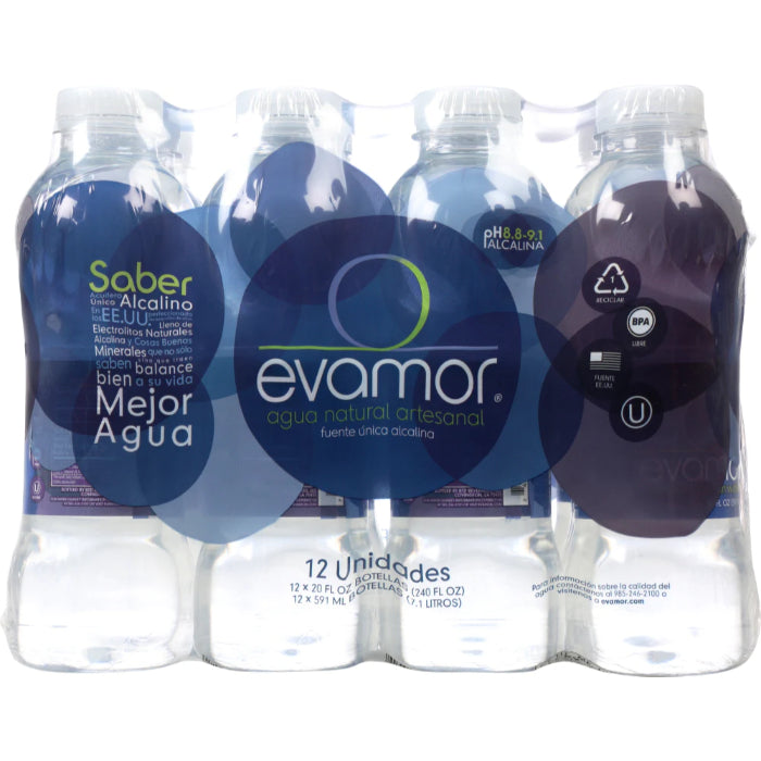 Evamor – Artesianisches Wasser, 256 fl oz (12er Packung) – 2er Packung