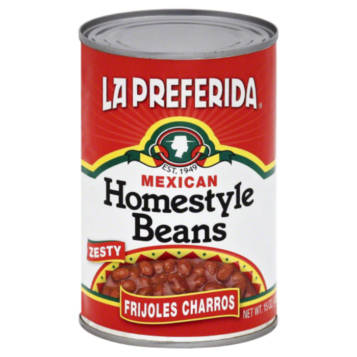 La Preferida Frijole Charros Home Style Bohnen, 15 Oz – 12er Packung