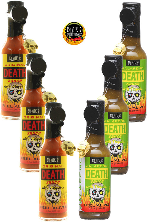 Blair's Mildest Death Chilisaucen 6er Packung, 6/5oz