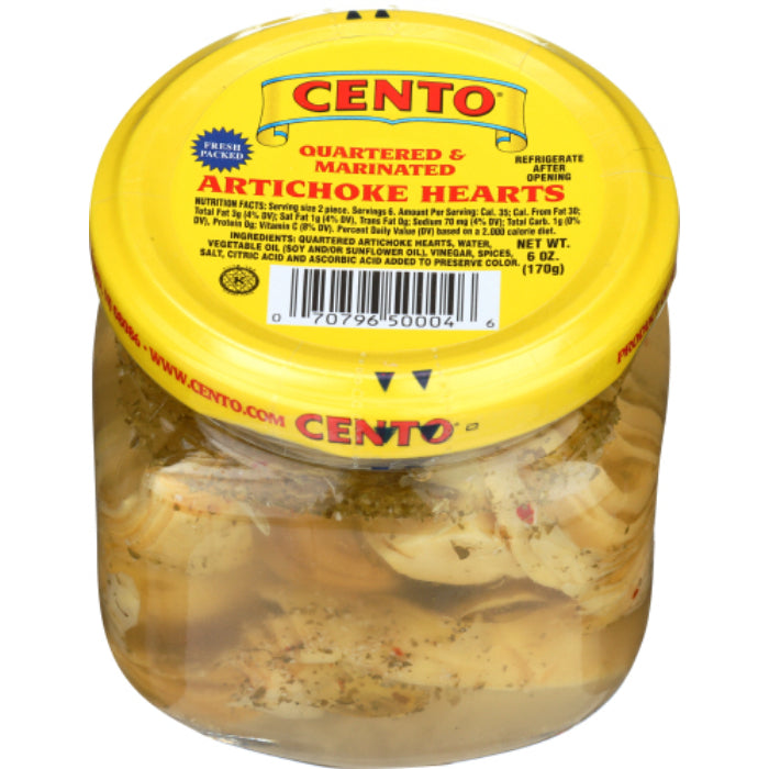 Cento – Artischockenherzen mariniert, 6 Oz – 12er Packung