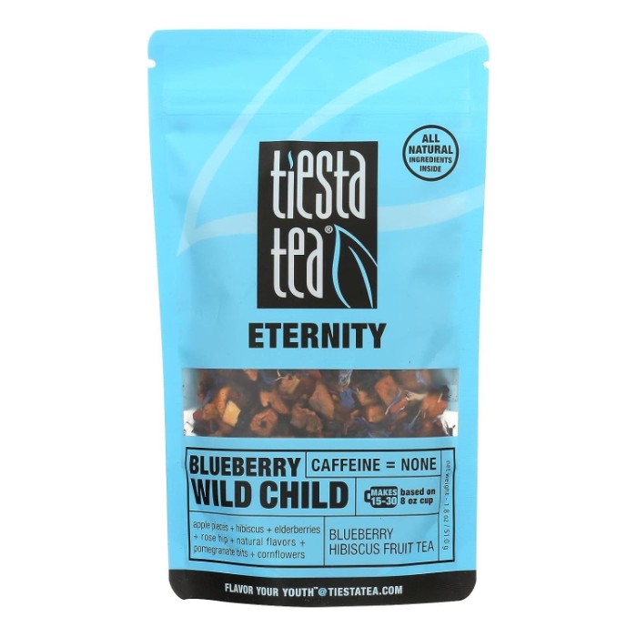 Tiesta Tee – Kräuter Heidelbeere Wild Child Teebeutel, 1,8 oz – Packung mit 6 Stück