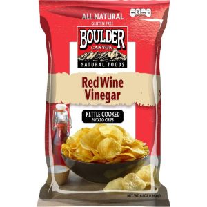 Boulder Canyon Wasserkocher Chips mit Rotwein Essig, 5 Oz – Packung mit 12