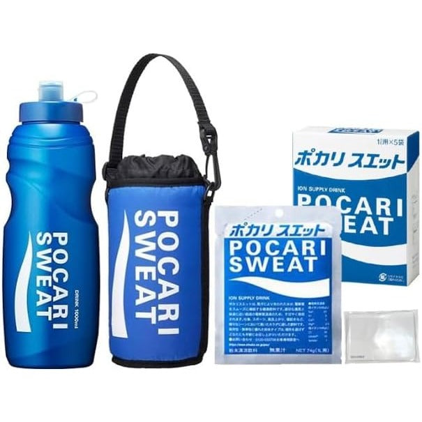 Pocari Sweat Squeeze Flasche & Jacke & Pulver Packets – Hydration unterwegs! Japan – Tokyo Sakura Mall