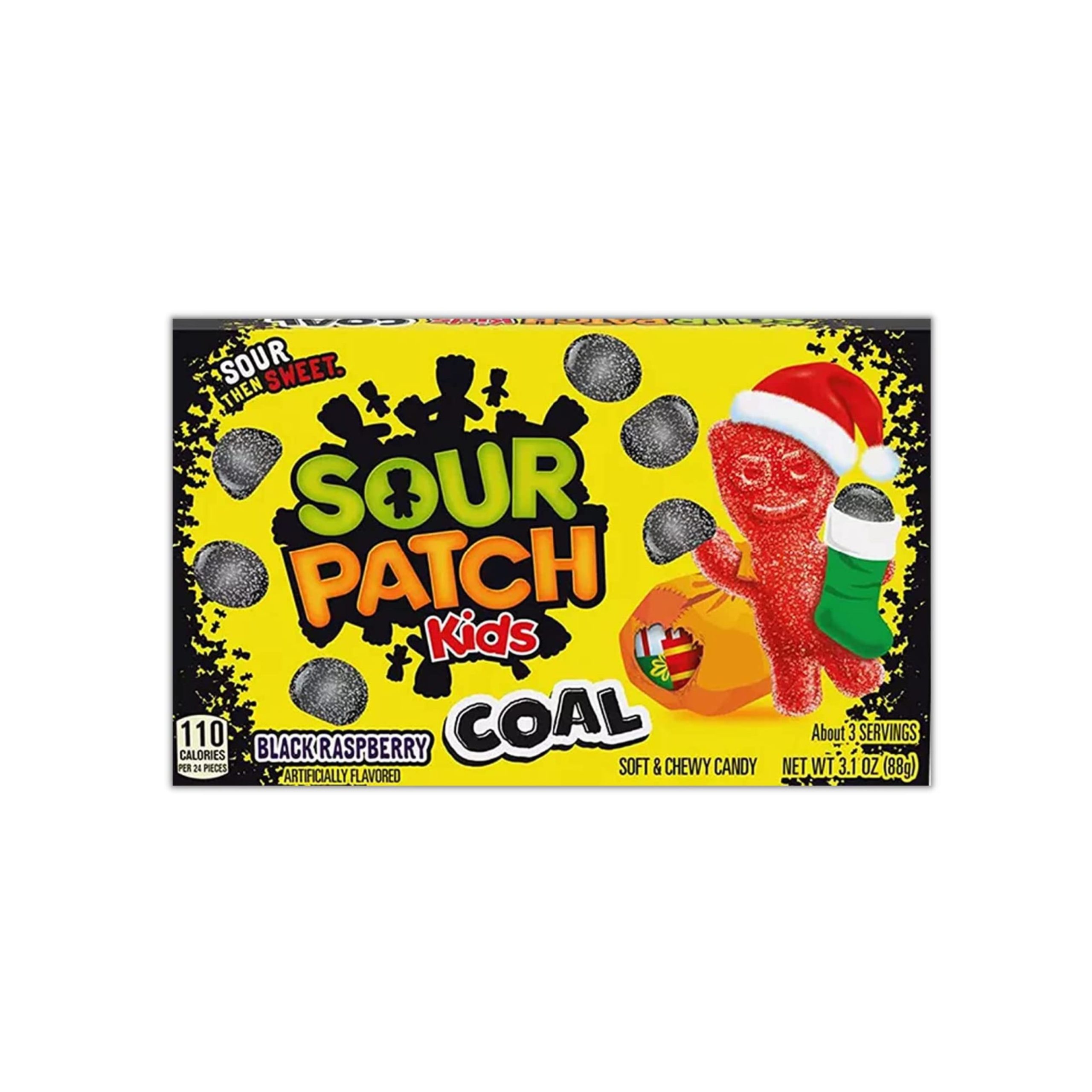 Sour Patch Kids Kohle Urlaub Theater Box Schwarz Himbeere (US)