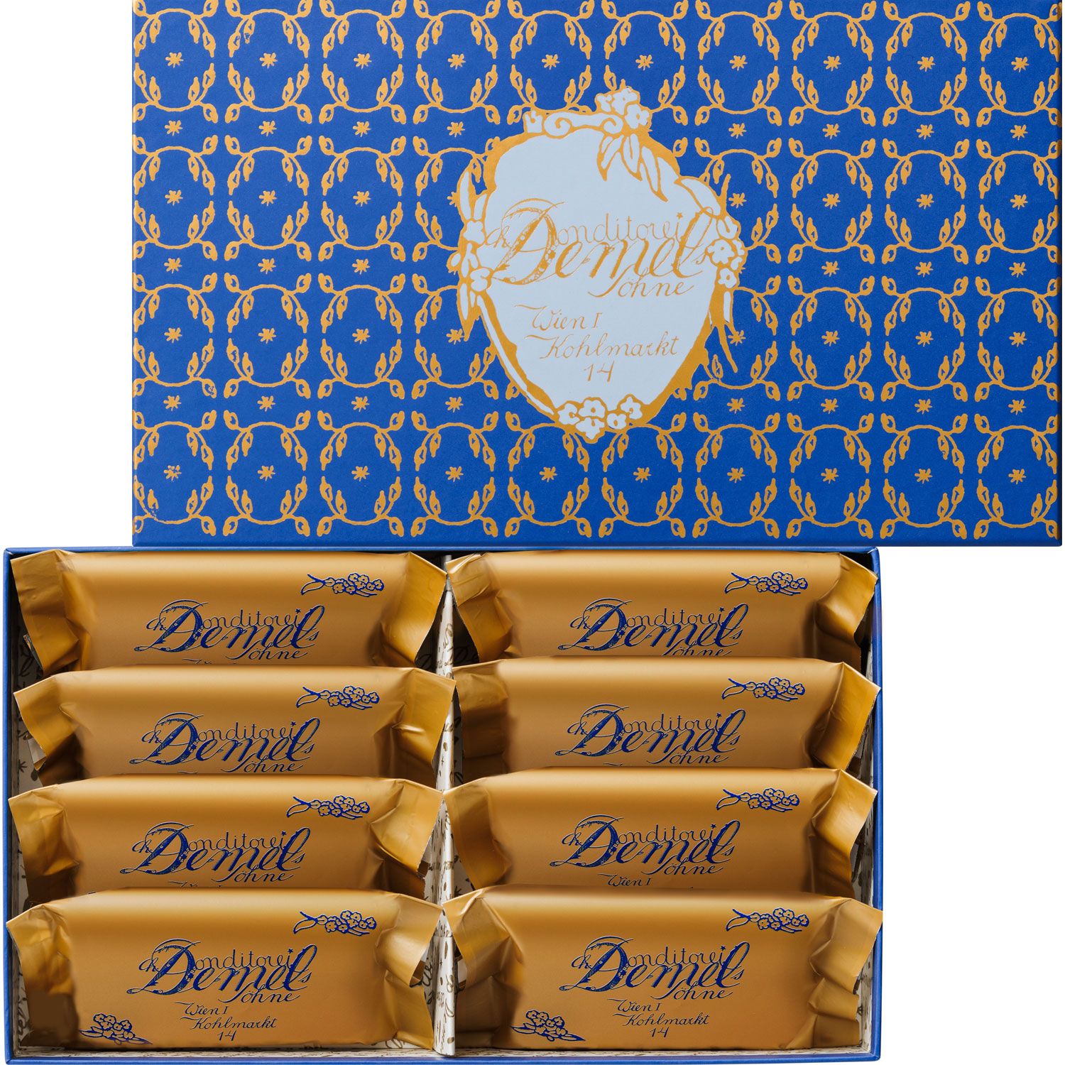 Demel, Kuchen Sandwiches, 8 Stück in einer Schachtel, zum Verschenken