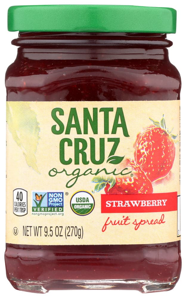 Santa Cruz Bio Fruchtaufstrich Erdbeere 9,5 Oz – Packung mit 6 Stück