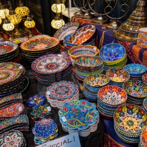 Import-Ecke – 5′′ rund geprägte Keramikplatte