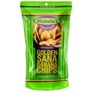 Michelle’s Homemade – Golden Sana Banana Chips – 350 g