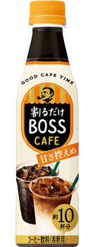 Suntory, Boss, Kaffee-Basis, Kondensierter Kaffee, Halb süß 340ml