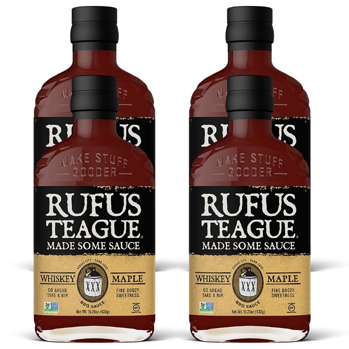Rufus Teague Sauce Bbq Whiskey Ahorn 15.25 Oz – Packung mit 6 Stück