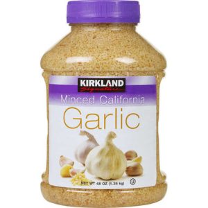 Kirkland zerkleinerte Kalifornien Knoblauch, 48 Unzen.