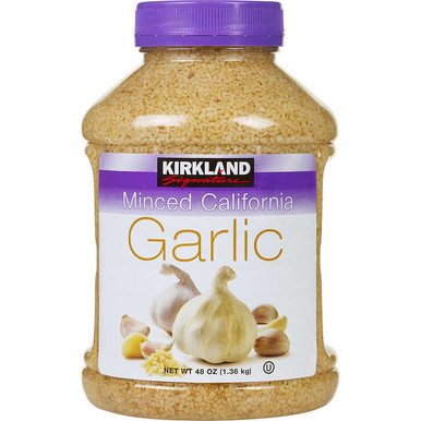 Kirkland gehackter California Knoblauch, 48 oz