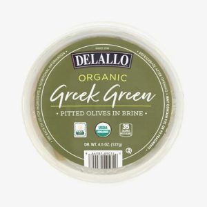 Delallo – Olive Grün in Salzlake, 4,5 Unzen (Packung mit 6 Stück)
