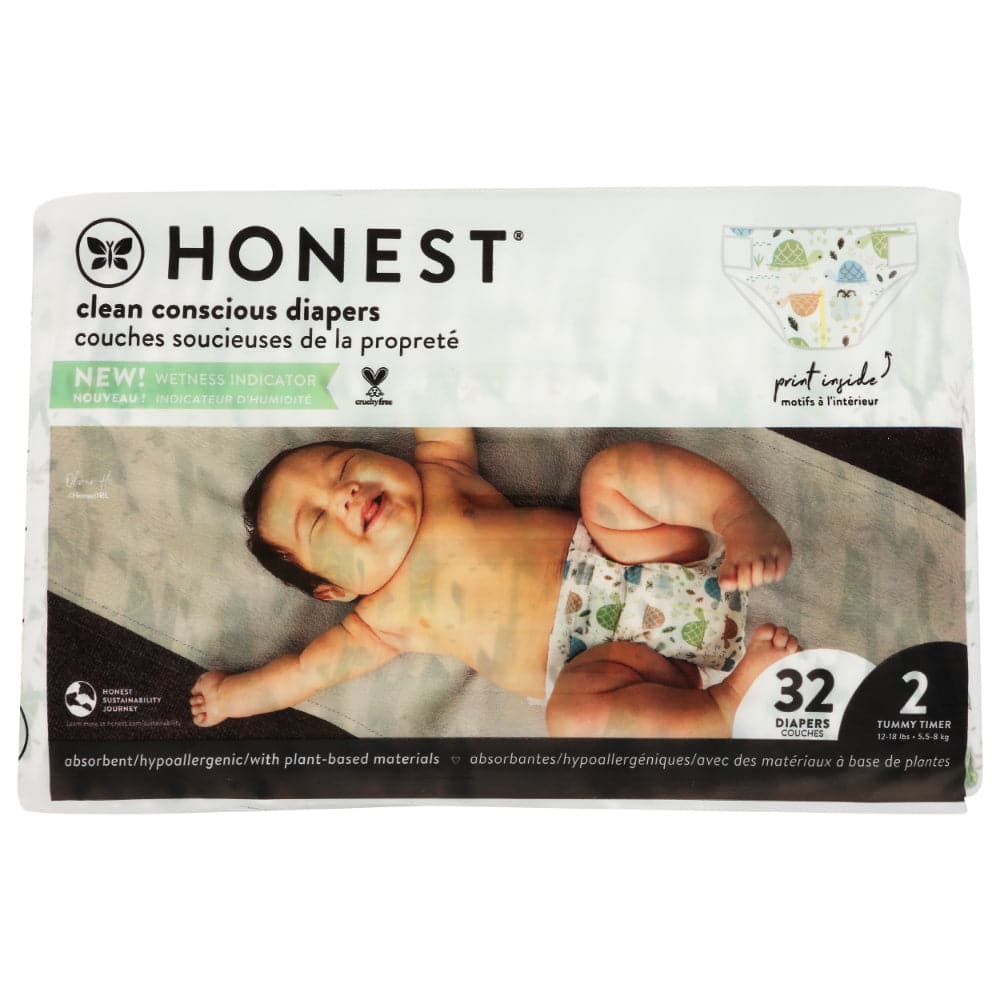 The Honest Company Windel Schildkröte Bauch Zeit Größe 2