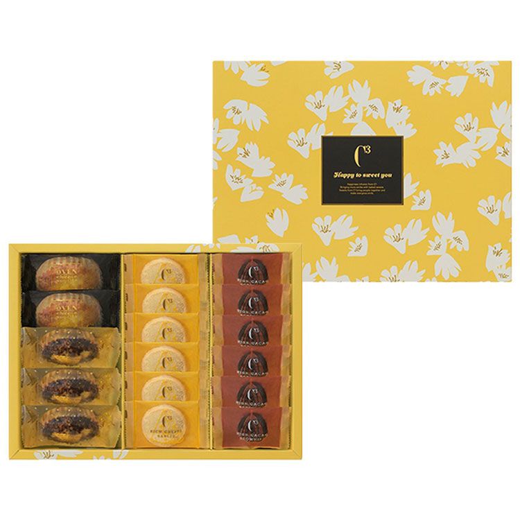 C3, Happy süß Assort S, Ofenkäse Souffle, Tiramis Cup Kuchen, 17 Stück in 1 Schachtel