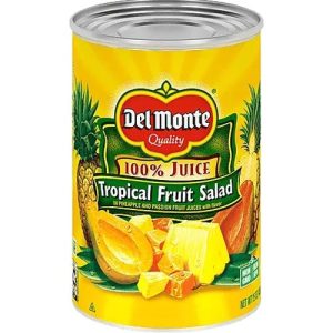 Del Monte 100% Saft – tropischer Obstsalat in Ananas und Passionsfruchtsaft Geschmack – 15 Unze