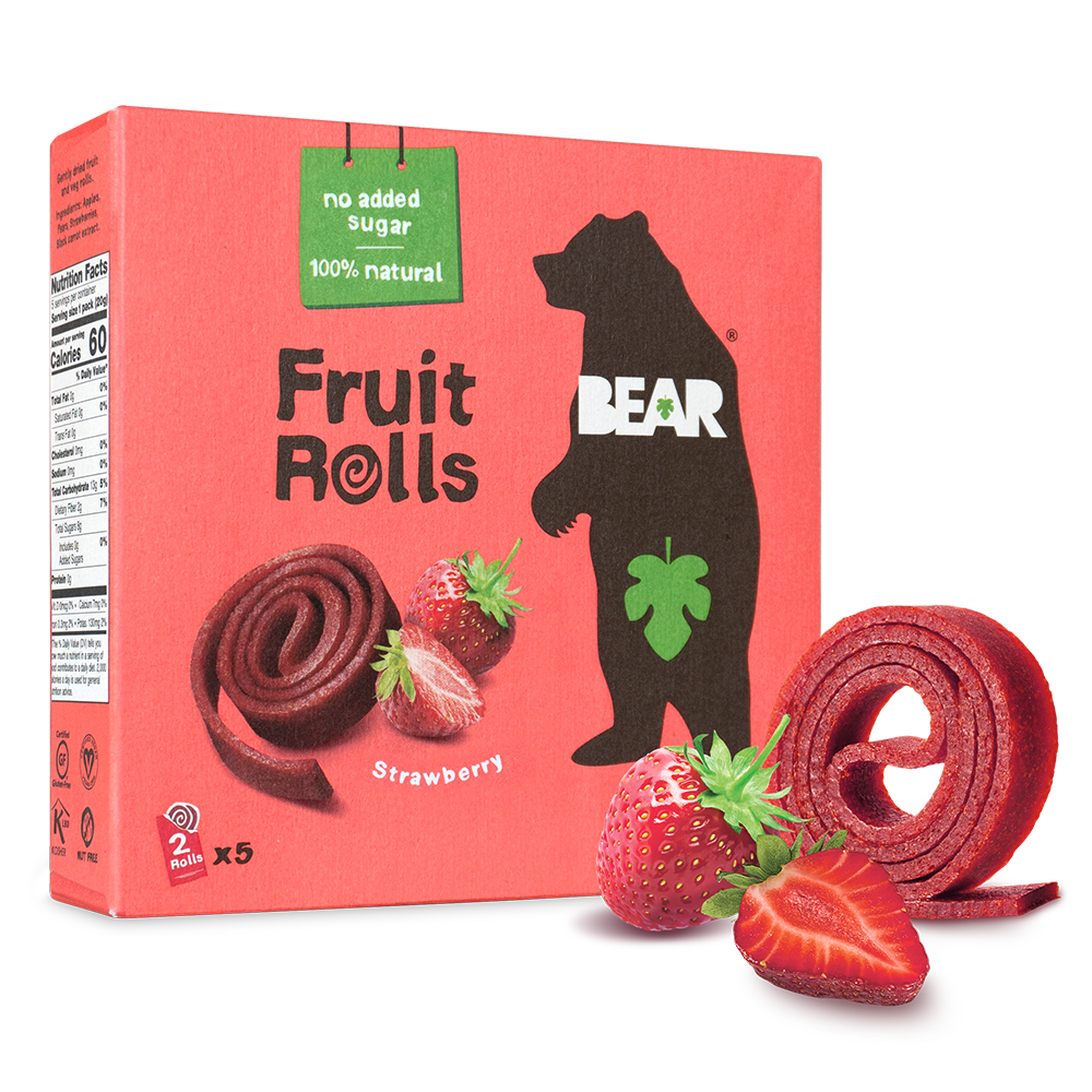 BEAR Snacks – Fruchtrollen Halloween Sortiment Packung, 8,4 Unzen – Packung mit 5