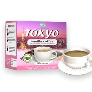 Tokyo Vanillekaffee mit Glutathion Kollagen & Chia Samen
