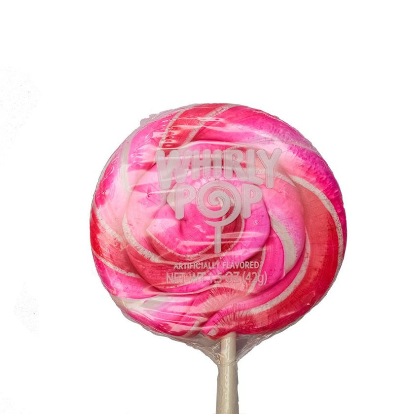 Hot Rosa & Weiß Whirly Pops – 1,5 Unzen